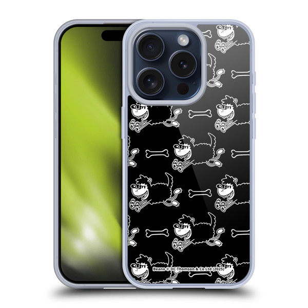 Beano Bananaman Patterns Gnasher Soft Gel Case for Apple iPhone 15 Pro & MagSafe