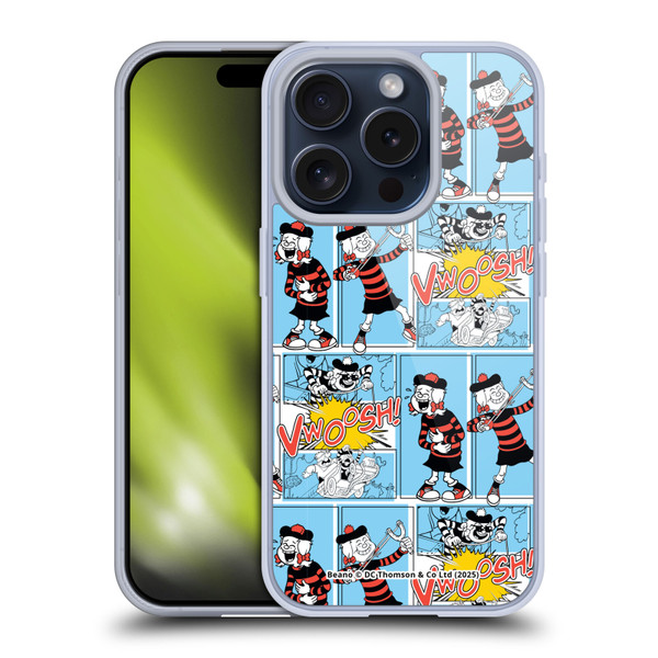 Beano Bananaman Patterns Minnie Soft Gel Case for Apple iPhone 15 Pro & MagSafe