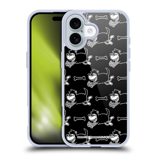 Beano Bananaman Patterns Gnasher Soft Gel Case for Apple iPhone 16 & MagSafe