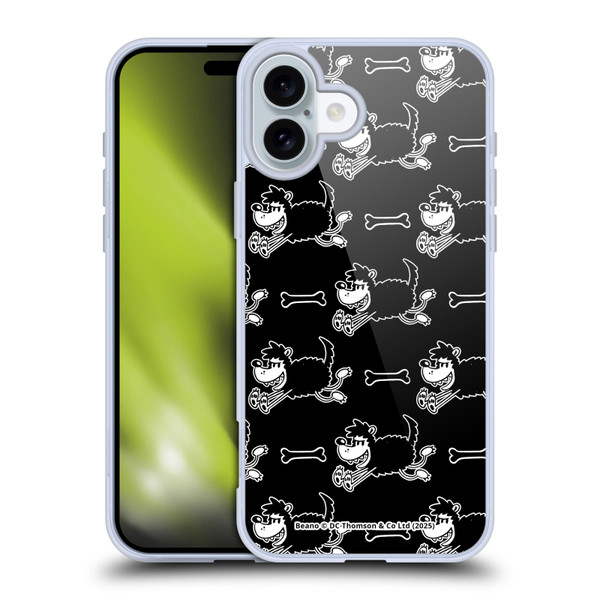 Beano Bananaman Patterns Gnasher Soft Gel Case for Apple iPhone 16 Plus & MagSafe