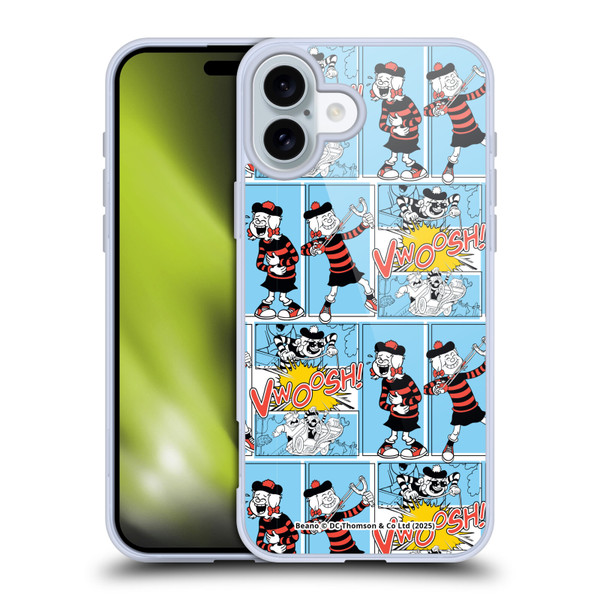Beano Bananaman Patterns Minnie Soft Gel Case for Apple iPhone 16 Plus & MagSafe