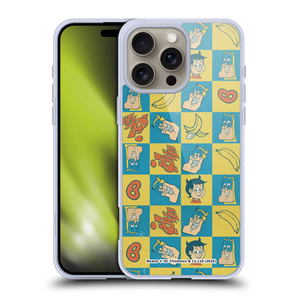 Beano Bananaman Patterns Classic Soft Gel Case for Apple iPhone 16 Pro Max & MagSafe