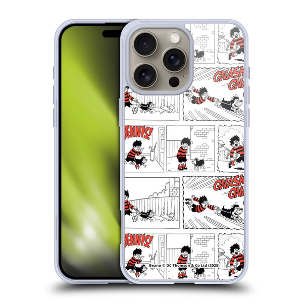 Beano Bananaman Patterns Dennis Gnasher Soft Gel Case for Apple iPhone 16 Pro Max & MagSafe