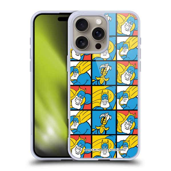Beano Bananaman Patterns Squares Soft Gel Case for Apple iPhone 16 Pro Max & MagSafe