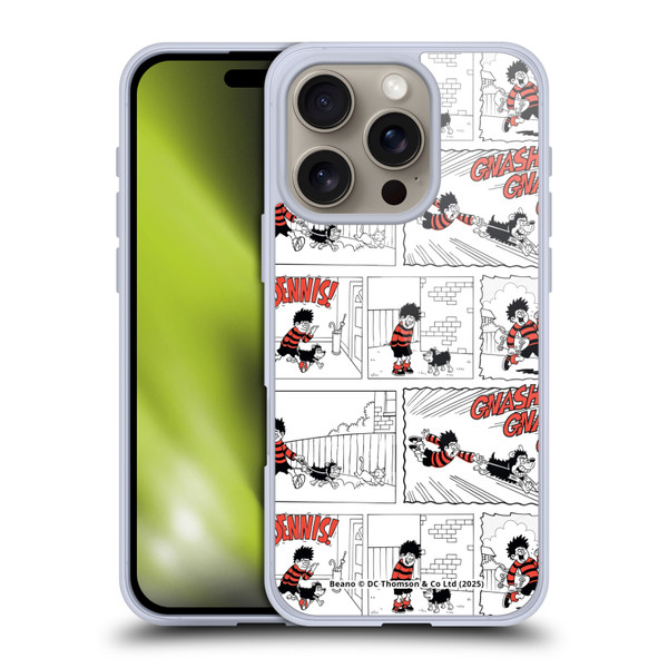 Beano Bananaman Patterns Dennis Gnasher Soft Gel Case for Apple iPhone 16 Pro & MagSafe