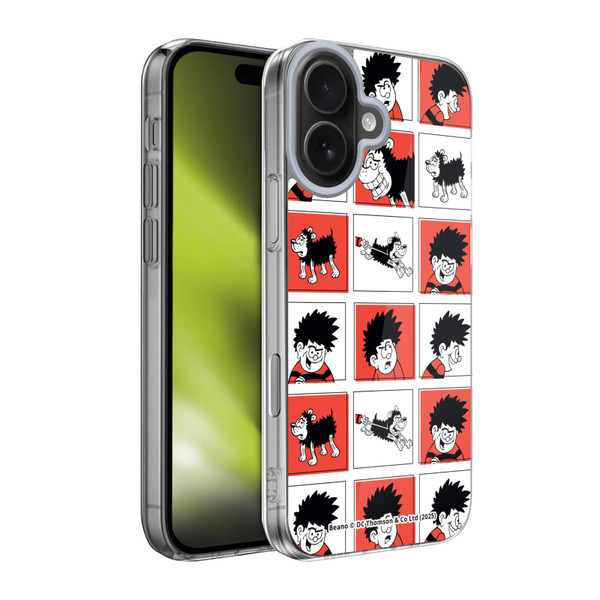 Beano Bananaman Patterns Dennis Soft Gel Case for Apple iPhone 17