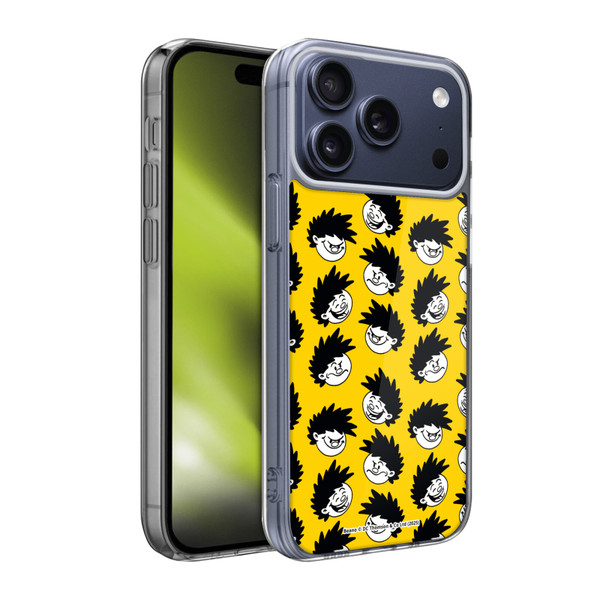 Beano Bananaman Patterns Dennis Head Soft Gel Case for Apple iPhone 17 Pro Max
