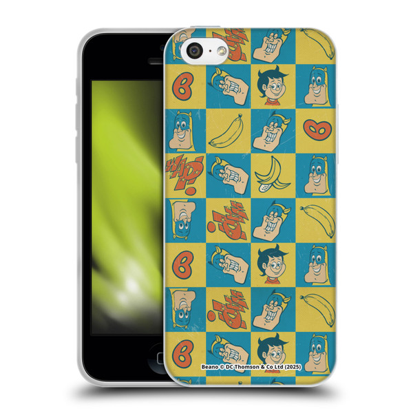Beano Bananaman Patterns Classic Soft Gel Case for Apple iPhone 5c