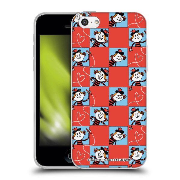 Beano Bananaman Patterns Minnie Heart Soft Gel Case for Apple iPhone 5c