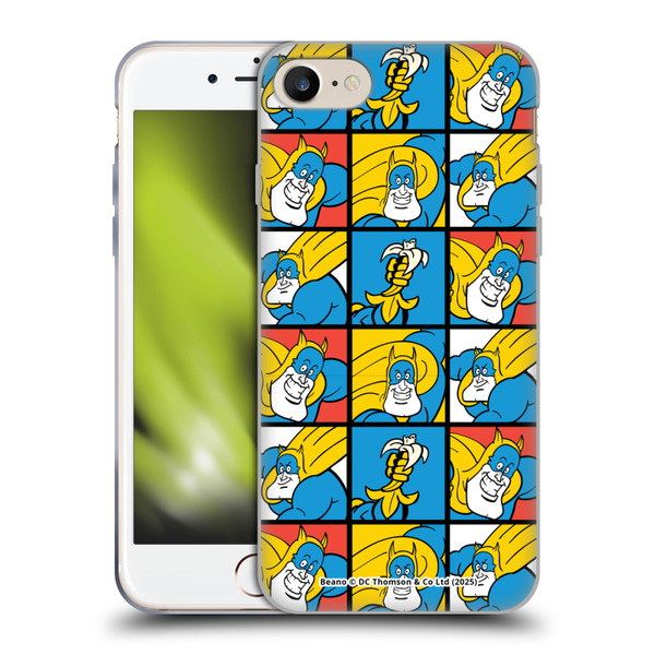 Beano Bananaman Patterns Squares Soft Gel Case for Apple iPhone 7 / 8 / SE 2020 & 2022 & MagSafe