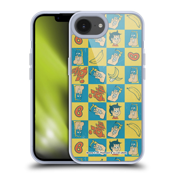 Beano Bananaman Patterns Classic Soft Gel Case for Apple iPhone 16e / Apple iPhone 17e & MagSafe