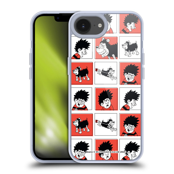 Beano Bananaman Patterns Dennis Soft Gel Case for Apple iPhone 16e / Apple iPhone 17e & MagSafe
