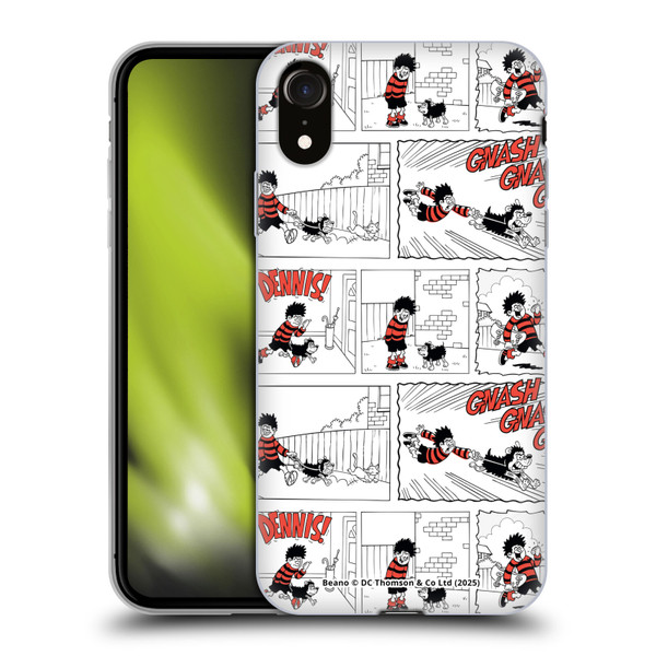 Beano Bananaman Patterns Dennis Gnasher Soft Gel Case for Apple iPhone XR