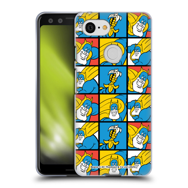 Beano Bananaman Patterns Squares Soft Gel Case for Google Pixel 3
