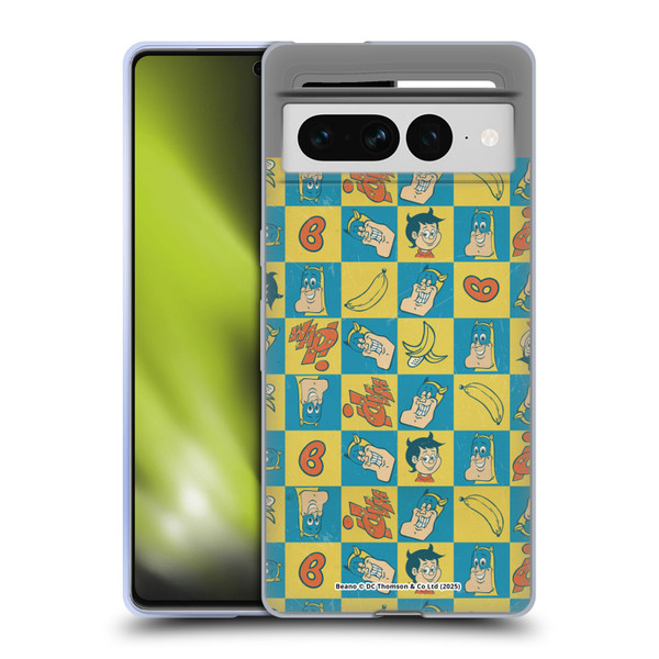 Beano Bananaman Patterns Classic Soft Gel Case for Google Pixel 7 Pro