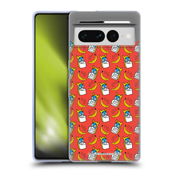 Beano Bananaman Patterns Head Soft Gel Case for Google Pixel 7 Pro