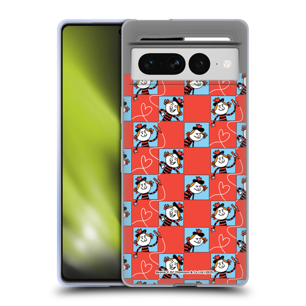 Beano Bananaman Patterns Minnie Heart Soft Gel Case for Google Pixel 7 Pro