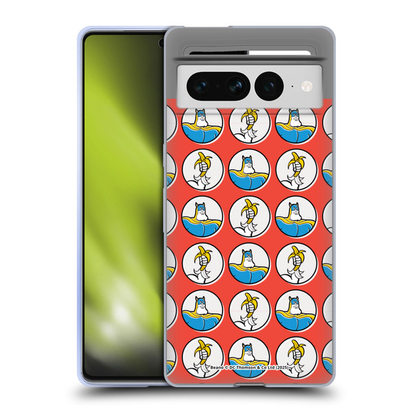 Beano Bananaman Patterns Red Circles Soft Gel Case for Google Pixel 7 Pro