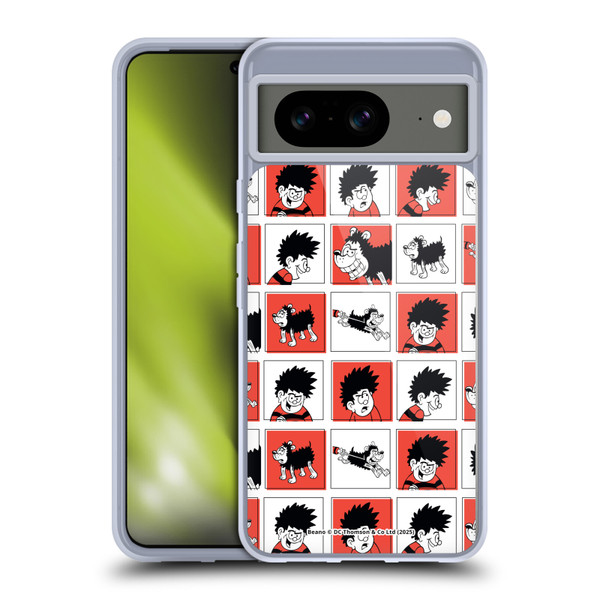 Beano Bananaman Patterns Dennis Soft Gel Case for Google Pixel 8