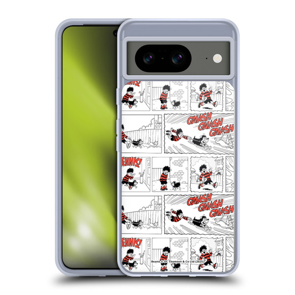 Beano Bananaman Patterns Dennis Gnasher Soft Gel Case for Google Pixel 8