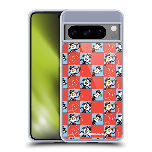 Beano Bananaman Patterns Minnie Heart Soft Gel Case for Google Pixel 8 Pro