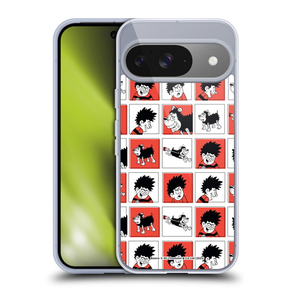 Beano Bananaman Patterns Dennis Soft Gel Case for Google Pixel 9 / Pixel 9 Pro
