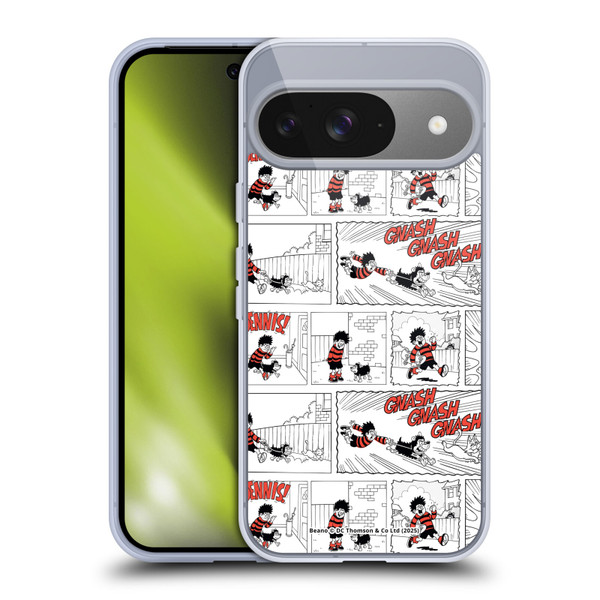Beano Bananaman Patterns Dennis Gnasher Soft Gel Case for Google Pixel 9 / Pixel 9 Pro