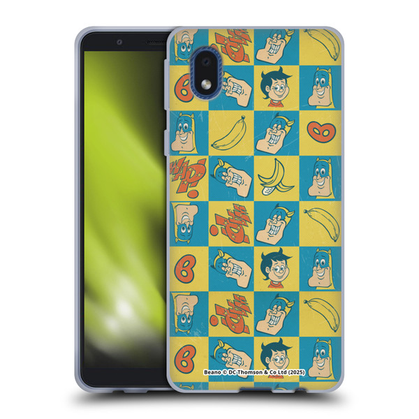 Beano Bananaman Patterns Classic Soft Gel Case for Samsung Galaxy A01 Core (2020)