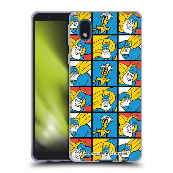 Beano Bananaman Patterns Squares Soft Gel Case for Samsung Galaxy A01 Core (2020)