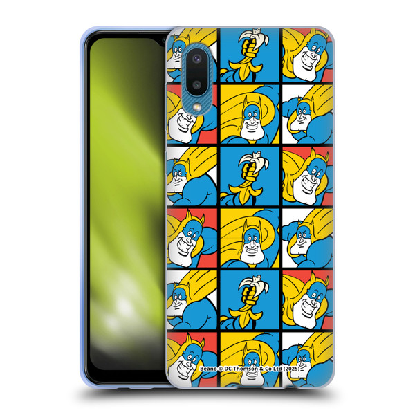 Beano Bananaman Patterns Squares Soft Gel Case for Samsung Galaxy A02/M02 (2021)
