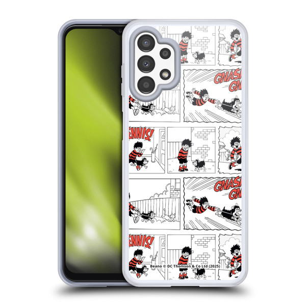 Beano Bananaman Patterns Dennis Gnasher Soft Gel Case for Samsung Galaxy A13 (2022)