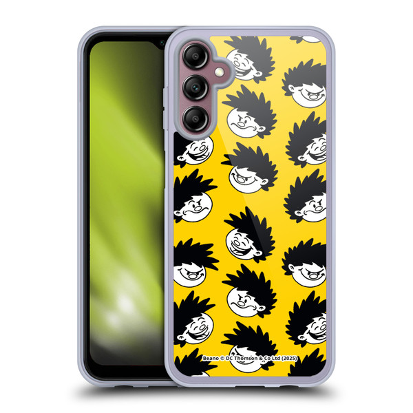 Beano Bananaman Patterns Dennis Head Soft Gel Case for Samsung Galaxy A14 5G