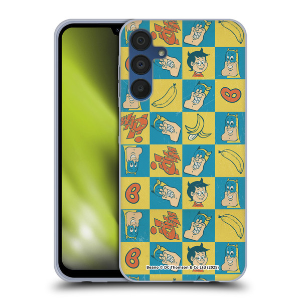 Beano Bananaman Patterns Classic Soft Gel Case for Samsung Galaxy A15 & MagSafe