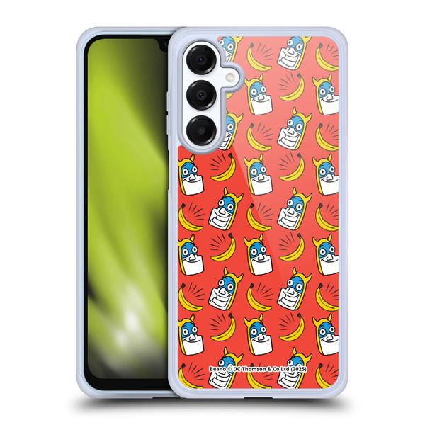 Beano Bananaman Patterns Head Soft Gel Case for Samsung Galaxy A16 5G & MagSafe