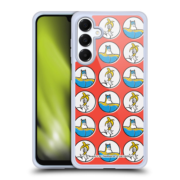Beano Bananaman Patterns Red Circles Soft Gel Case for Samsung Galaxy A16 5G & MagSafe