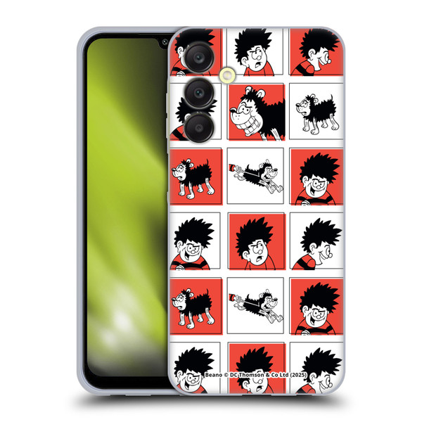Beano Bananaman Patterns Dennis Soft Gel Case for Samsung Galaxy A25 5G