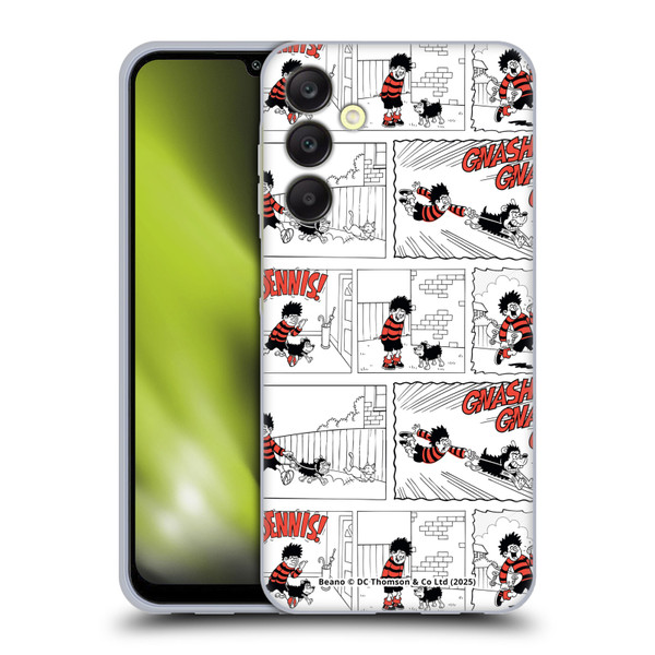 Beano Bananaman Patterns Dennis Gnasher Soft Gel Case for Samsung Galaxy A25 5G