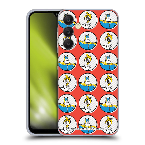 Beano Bananaman Patterns Red Circles Soft Gel Case for Samsung Galaxy A25 5G