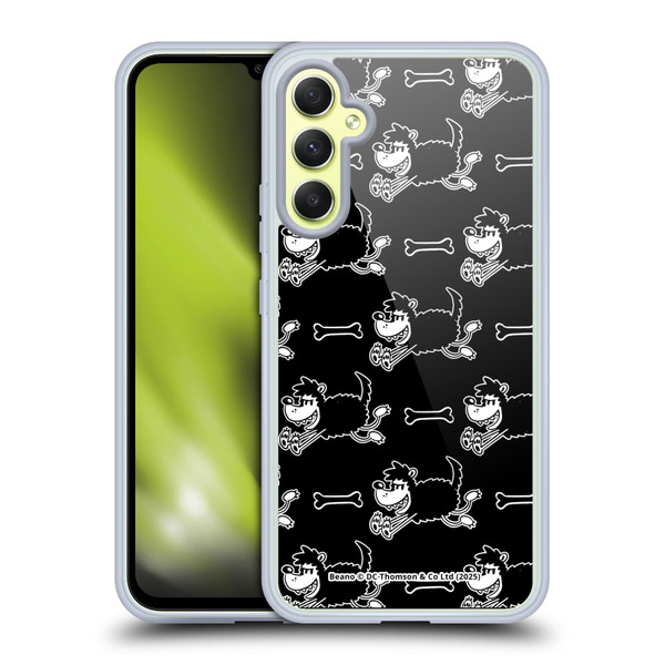 Beano Bananaman Patterns Gnasher Soft Gel Case for Samsung Galaxy A34 5G