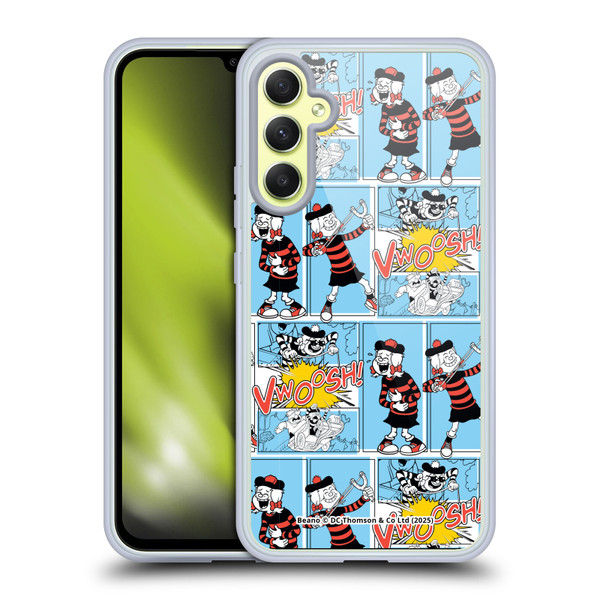 Beano Bananaman Patterns Minnie Soft Gel Case for Samsung Galaxy A34 5G