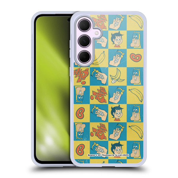 Beano Bananaman Patterns Classic Soft Gel Case for Samsung Galaxy A35 5G