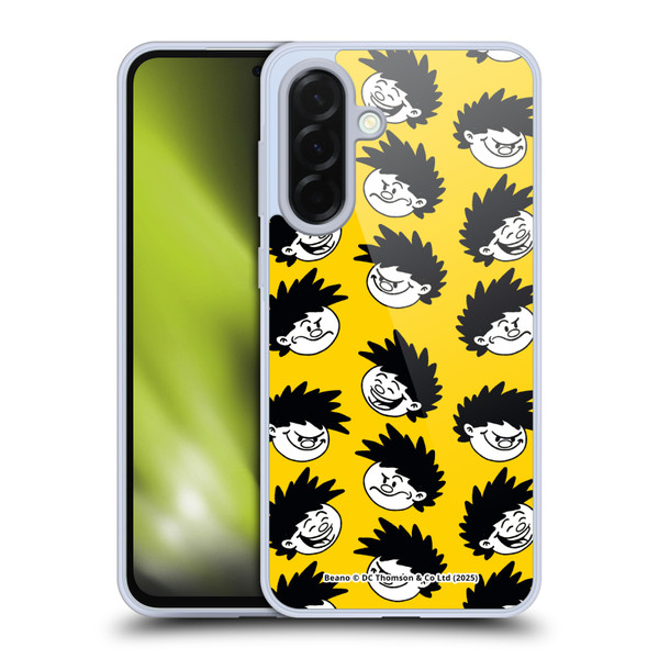 Beano Bananaman Patterns Dennis Head Soft Gel Case for Samsung Galaxy A36 5G