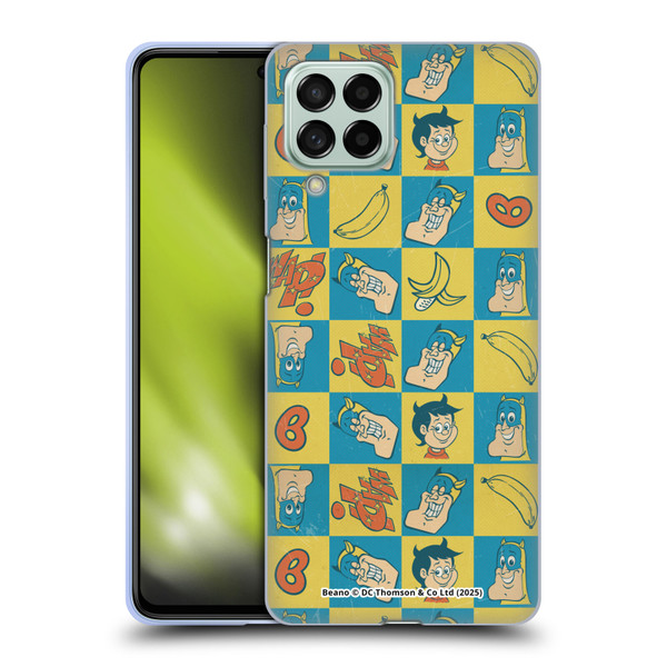 Beano Bananaman Patterns Classic Soft Gel Case for Samsung Galaxy M53 (2022)