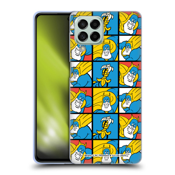 Beano Bananaman Patterns Squares Soft Gel Case for Samsung Galaxy M53 (2022)