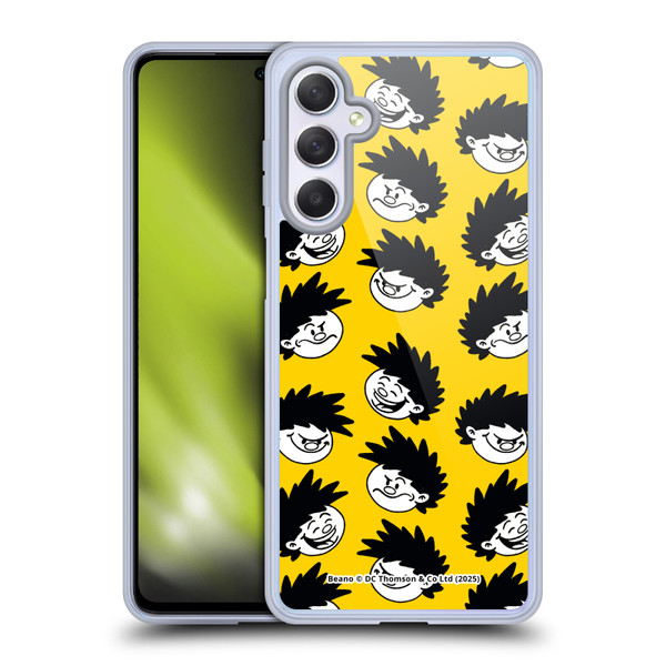Beano Bananaman Patterns Dennis Head Soft Gel Case for Samsung Galaxy M54 5G