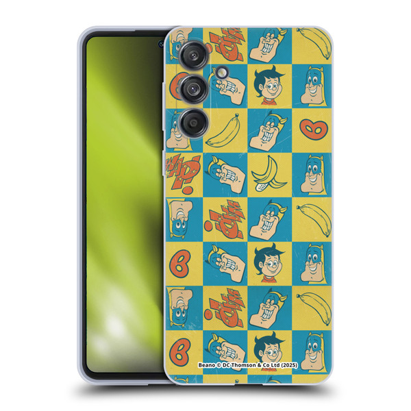 Beano Bananaman Patterns Classic Soft Gel Case for Samsung Galaxy M55 5G