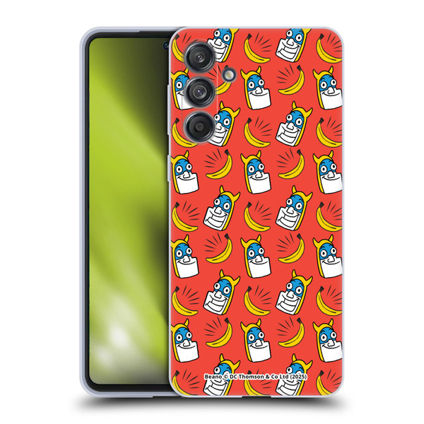 Beano Bananaman Patterns Head Soft Gel Case for Samsung Galaxy M55 5G