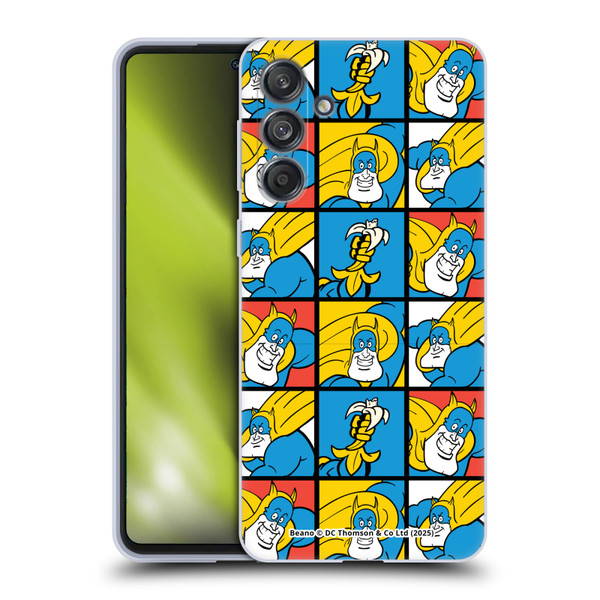 Beano Bananaman Patterns Squares Soft Gel Case for Samsung Galaxy M55 5G