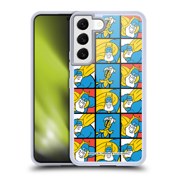 Beano Bananaman Patterns Squares Soft Gel Case for Samsung Galaxy S22 5G & MagSafe