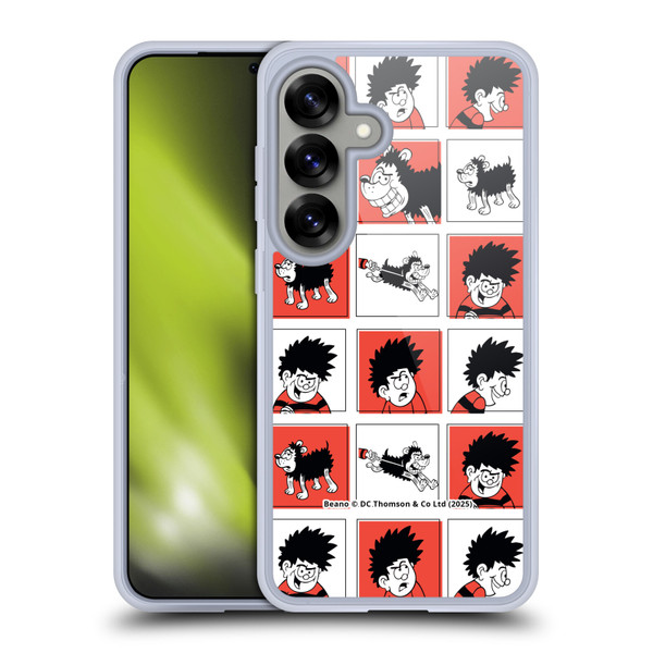 Beano Bananaman Patterns Dennis Soft Gel Case for Samsung Galaxy S25 & MagSafe